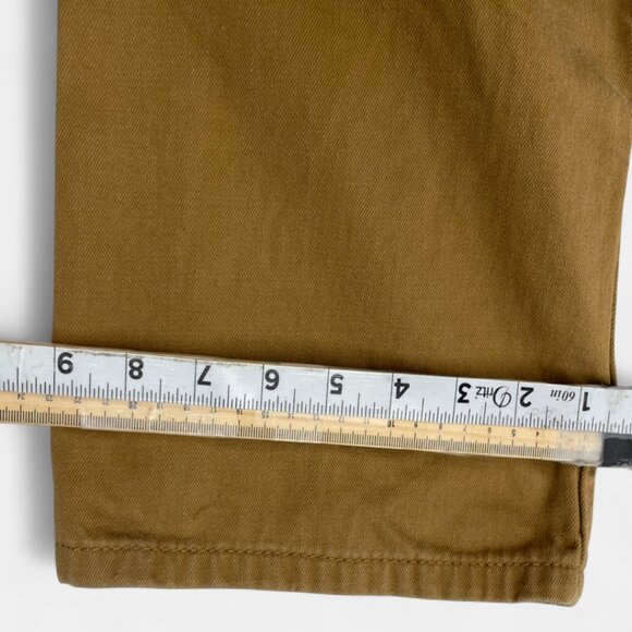 Levi's 505 Men's Denim Jeans Size 38x32 Regular Fit Straight Leg Khaki Brown Tan - Picture 9 of 13